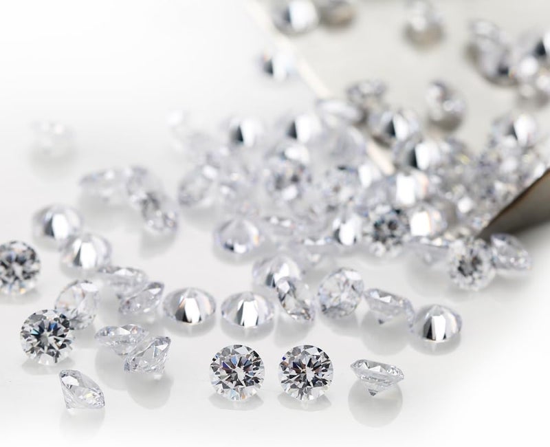 gepas WUZHOUGEMS 0.8-10mm White AAAAA Round Machine Cut Loose Cubic Zirconia Stone Clear CZ Synthetic Gemstone For Jewelry Making - Image 5